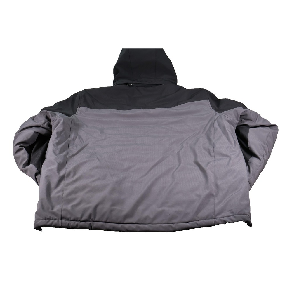 Gerry Jacket Mens 2XL Gray Hooded Insulated Ski Parka Winter Outdoor Warm Coat - Picture 2 of 6
